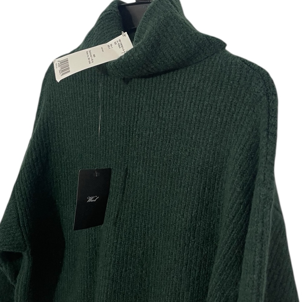 Mango Robert Knit Ribbed Sweater Dress Dark Green Size XS - Picture 3 of 13